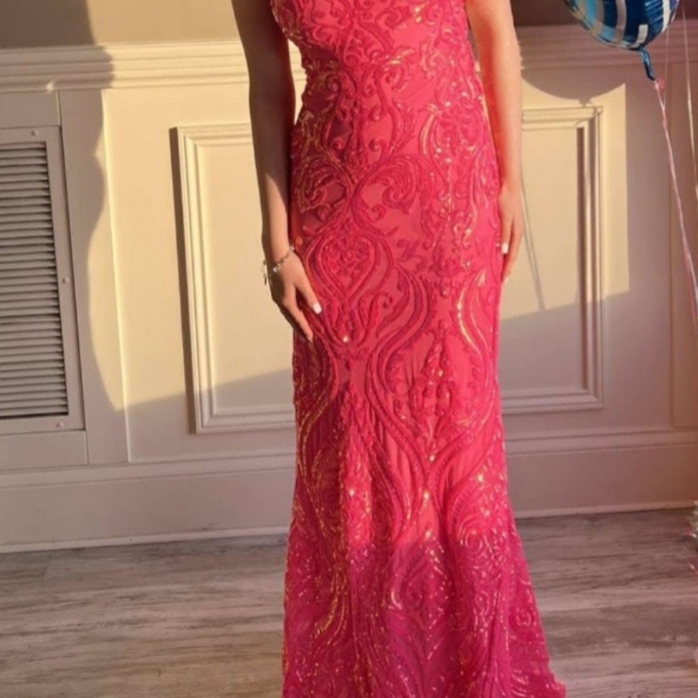 Pink Prom Dress Size XS Worn Once